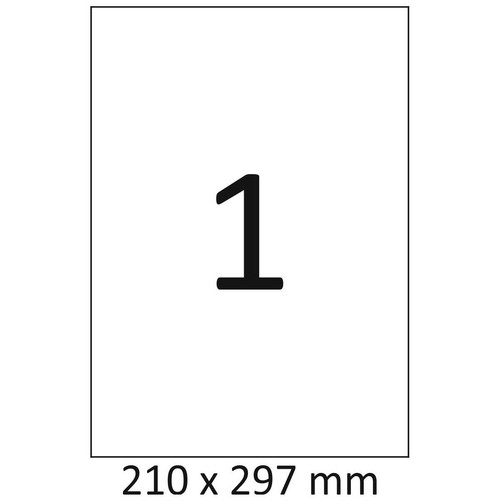 Etiketten 210 297mm 100 - etiketten,