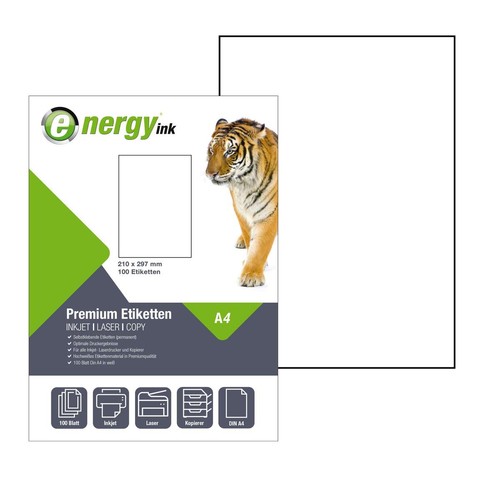 Etiketten 210 297mm 100 - etiketten,