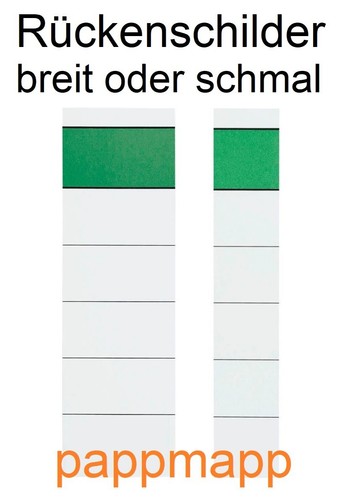 Rückenschilder für ordner - für, 5
