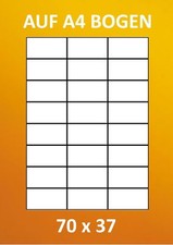 ETIKETTEN 70 x 37 MM AUF A4