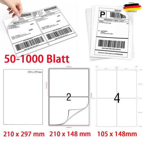 1000 blatt din etiketten - a4,