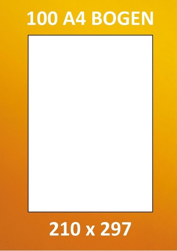 Etiketten 210 297 100 a4 - etiketten, x