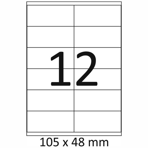 Etiketten 105 48mm 100 - etiketten, x