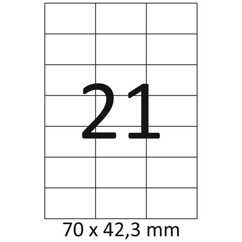 Etiketten 3 mm - 70, 42,3