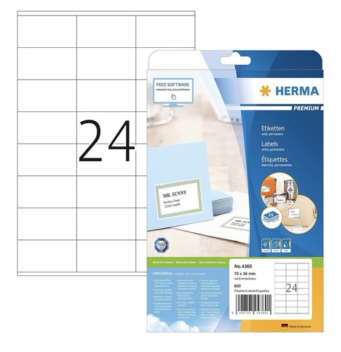 Herma 4360 adressetiketten - herma, 25