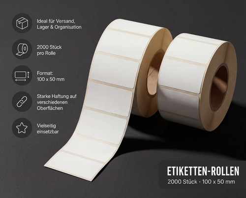 Etiketten selbstklebende