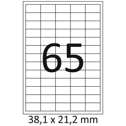 Etiketten 21 2mm 100 - x, 21,2mm